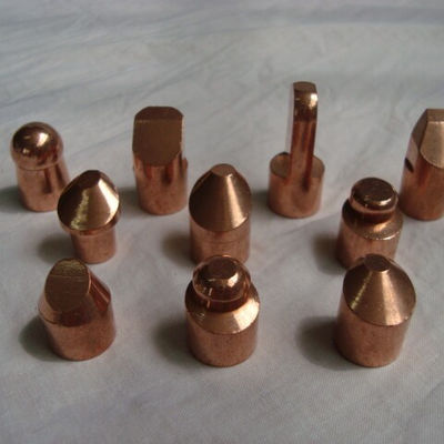 OEM CuCrZr Resistance Projection Welding Electrodes Tips Penggantian