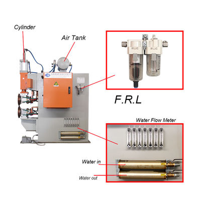 Semi Otomatis Mesin Pengelasan Jahit Panjang, 2500W Resistance Seam Welder