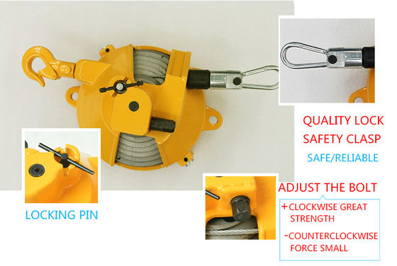 CE Retractable Spring Balancer 50 Kg Peralatan Pengukuran Industri