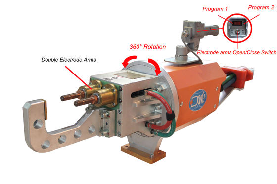 Mesin Pengelasan Spot Portable Dua Elektrod, 0.5mpa Single Phase Spot Welder