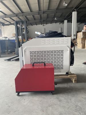 Cnc kecil genggam Mesin Laser Serat Pengelasan Portable 1500W