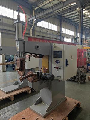 Semi-otomatis Cnc Welder Resistance Tin Can Lingkaran Side Seam Mesin Las
