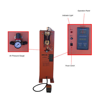 DN25 Resistance 25KVA Rocker Arm Spot Welding Machine Kaki dioperasikan