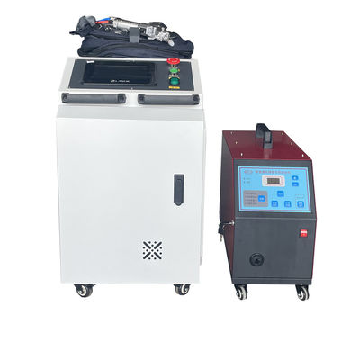 Cnc kecil genggam Mesin Laser Serat Pengelasan Portable 1500W